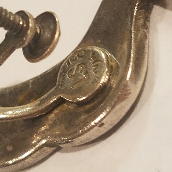 Vintage Abalone Inlay Earrings - Picture 6 of 8